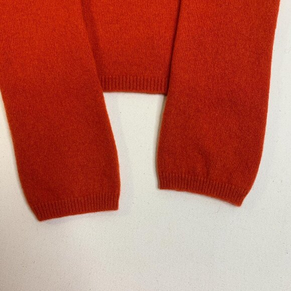Charter Club Luxe Burnt Orange Cashmere Turtleneck Sweater - Cozy & Stylish! - Picture 7 of 8
